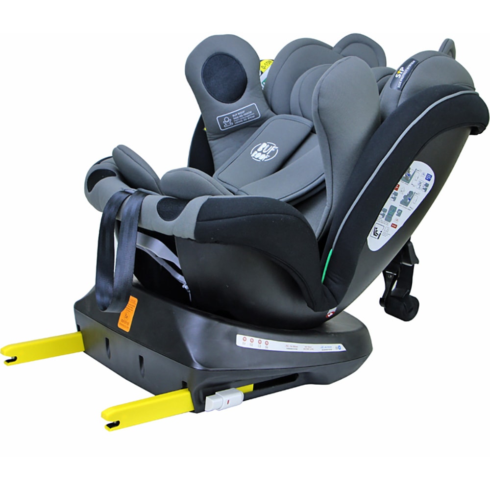 Scaun auto BUF BOOF Plus i-Size rotativ 360 grade ISIZEURSBLK, Isofix, 0-36 kg, albastru-negru