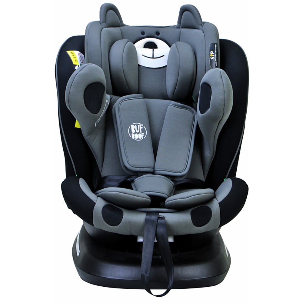 Scaun auto BUF BOOF Plus i-Size rotativ 360 grade ISIZEURSBLK, Isofix, 0-36 kg, albastru-negru