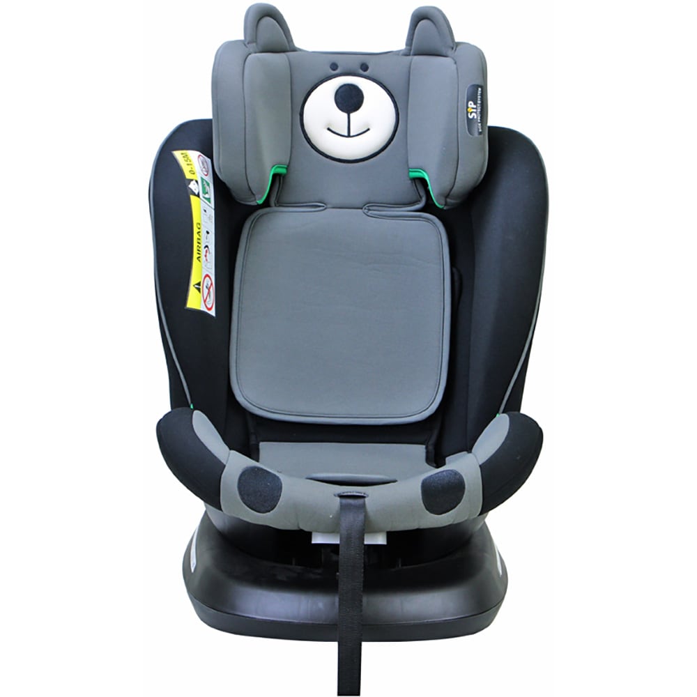 Scaun auto BUF BOOF Plus i-Size rotativ 360 grade ISIZEURSBLK, Isofix, 0-36 kg, albastru-negru