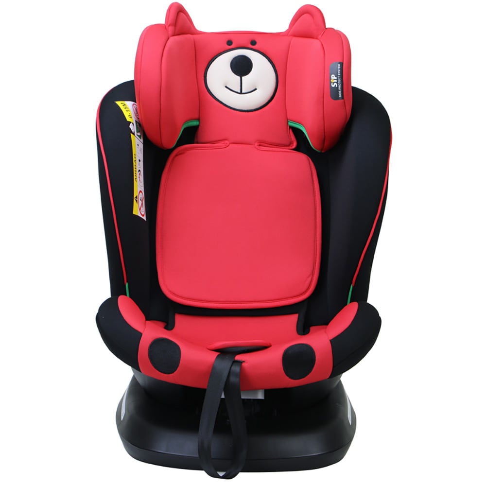 Scaun auto BUF BOOF Plus i-Size rotativ 360 grade ISIZEURSRED, Isofix, 0-36 kg, rosu-negru