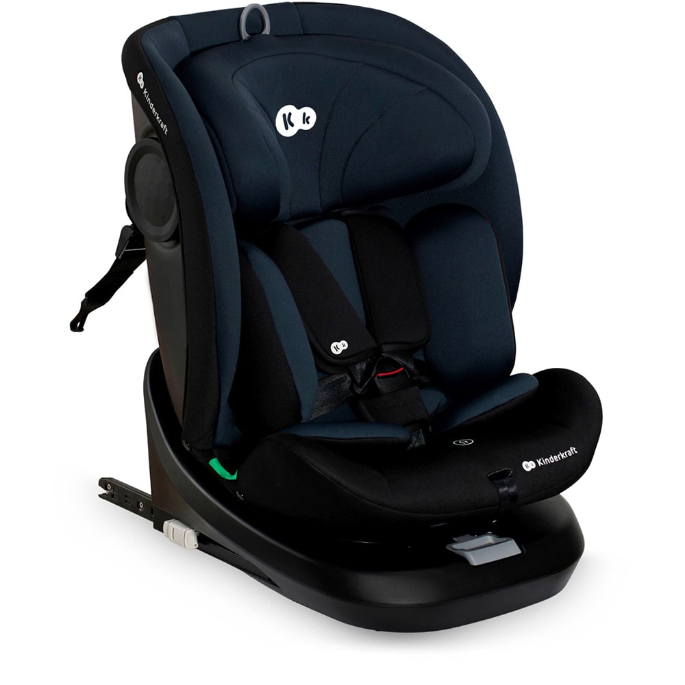 Scaun auto KINDERKRAFT I-Grow KCIGRO00BLK, 5 puncte, 0-36kg, R129, bleumarin-negru