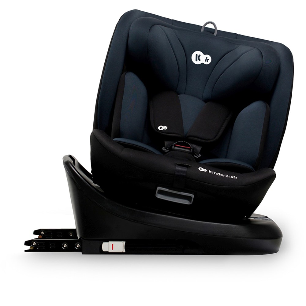 Scaun auto KINDERKRAFT I-Grow KCIGRO00BLK, 5 puncte, 0-36kg, R129, bleumarin-negru