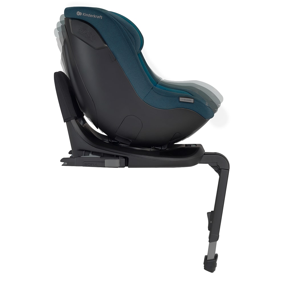 Scaun auto KINDERKRAFT I-Guard Pro KCIGUAPRBLU, 5 puncte, 9-25kg, i-Size, albastru petrol-negru