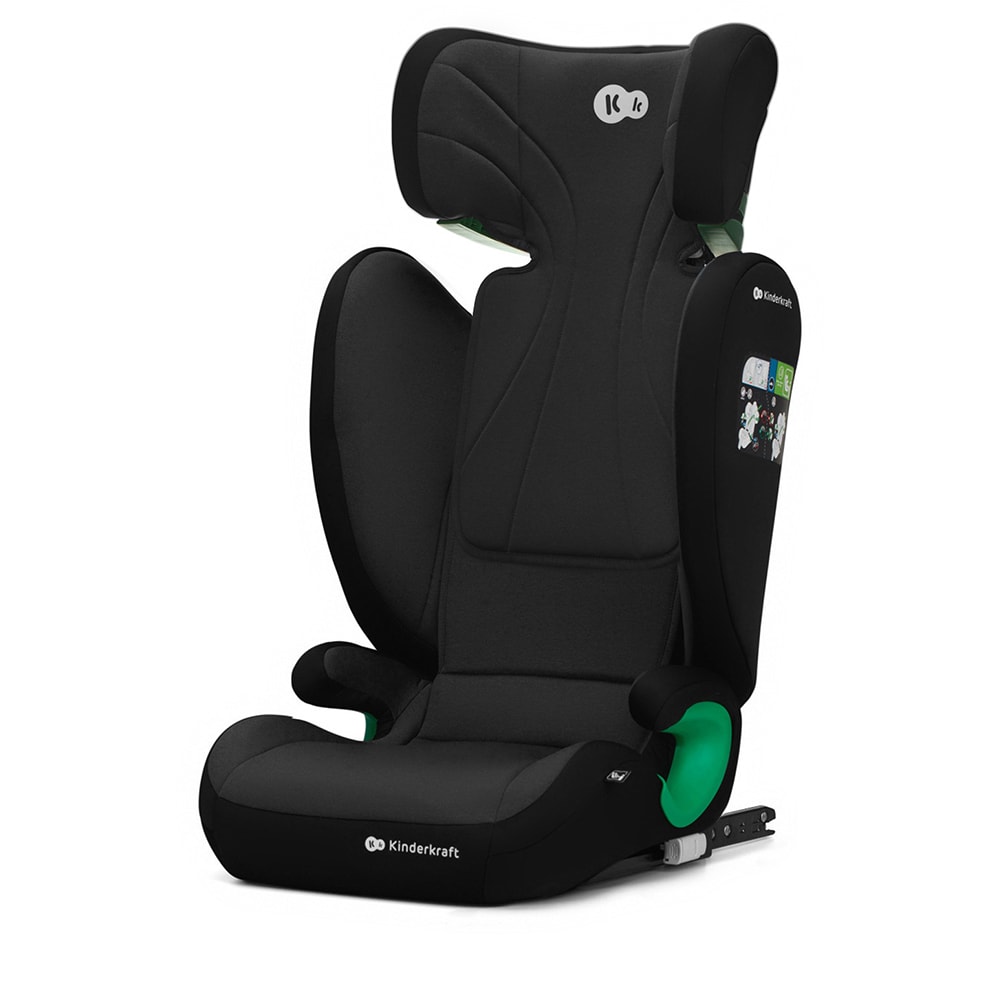 Scaun auto KINDERKRAFT Junior Fix 2 KCJUFI20BLK, Isofix, 15-36 kg, R129, negru