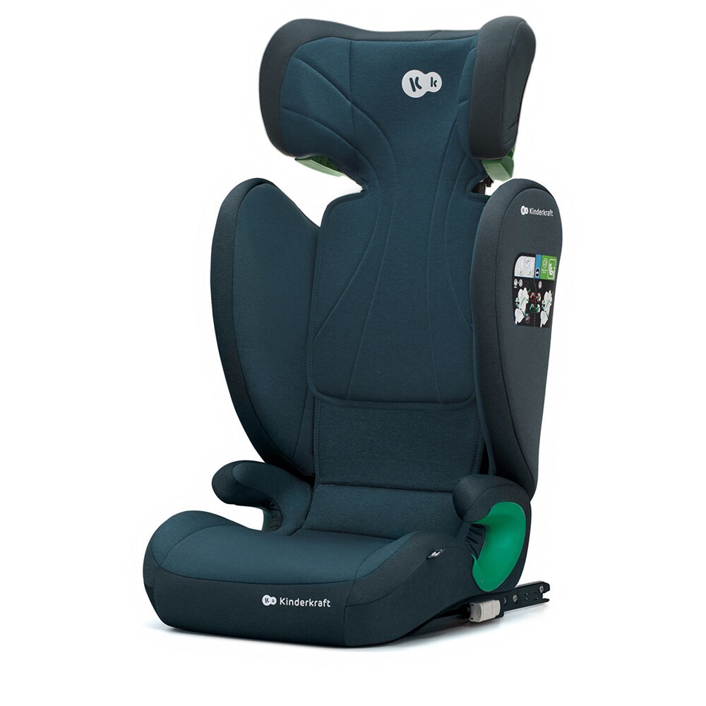 Scaun auto KINDERKRAFT Junior Fix 2 KCJUFI20BLU, Isofix, 15-36 kg, R129, albastru inchis-negru