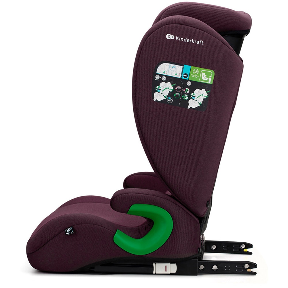 Scaun auto KINDERKRAFT Junior Fix 2 KCJUFI20RED, Isofix, 15-36 kg, R129, mov