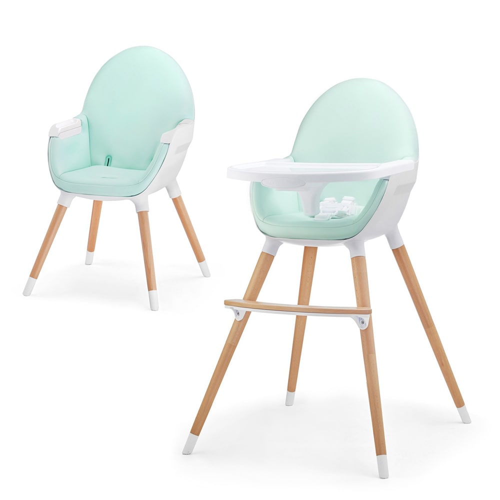 Scaun de masa KINDERKRAFT Fini KHFINI00MIN, 6 luni+, verde deschis-alb