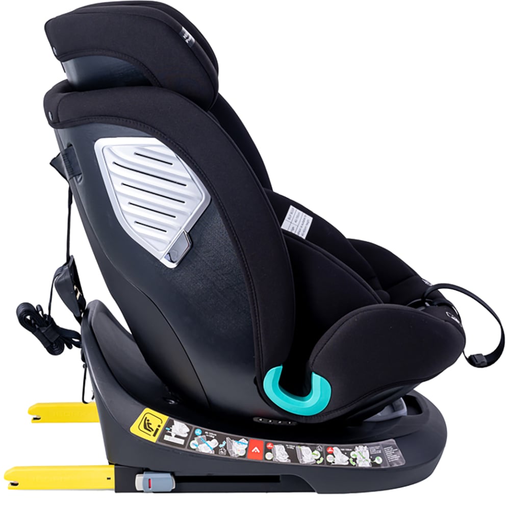 Scaun auto BUF BOOF Deluxe i-Size rotativ 360 grade SAPHIRBLACK, Isofix, 0-36 kg, negru
