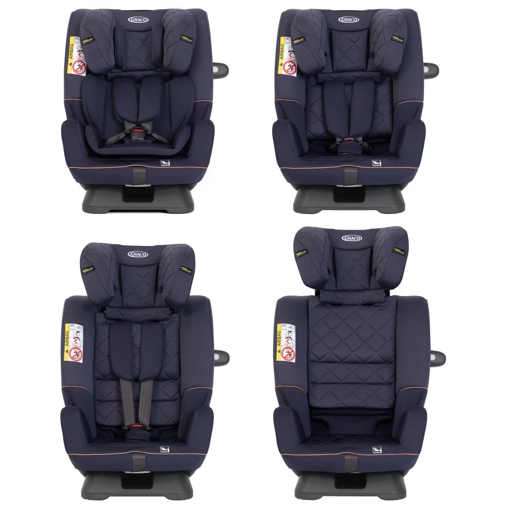 Scaun auto GRACO SlimFit SW110AI224, 5 puncte, 0-36kg, I-Size, bleumarin-negru