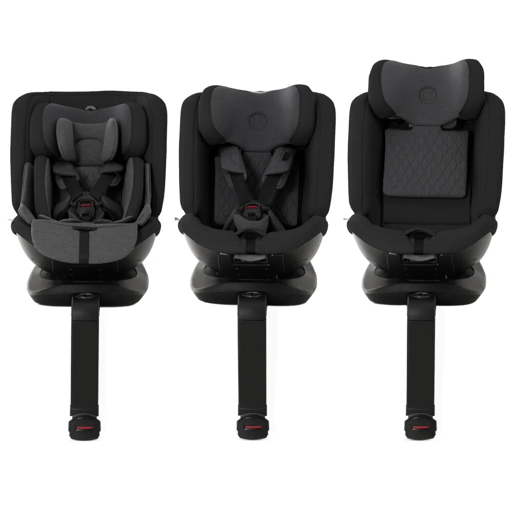 Scaun auto SILVER CROSS Motion 2 All rotativ 360 SX452GL, Isofix, 0-36kg, i-Size, gri inchis-negru