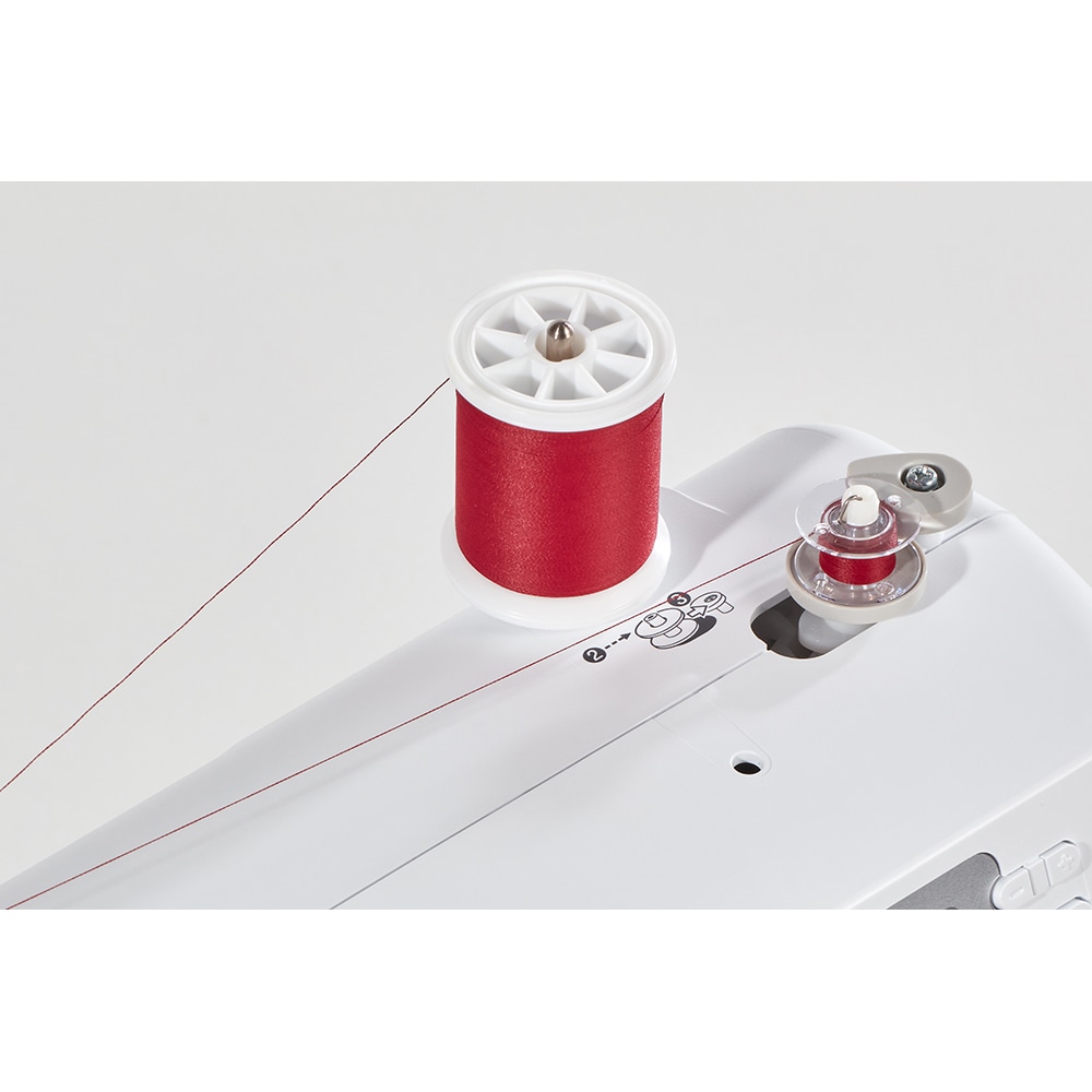 Masina de cusut BROTHER X40S BRX40SYD1, 850imp/min, 40 programe, alb-mov