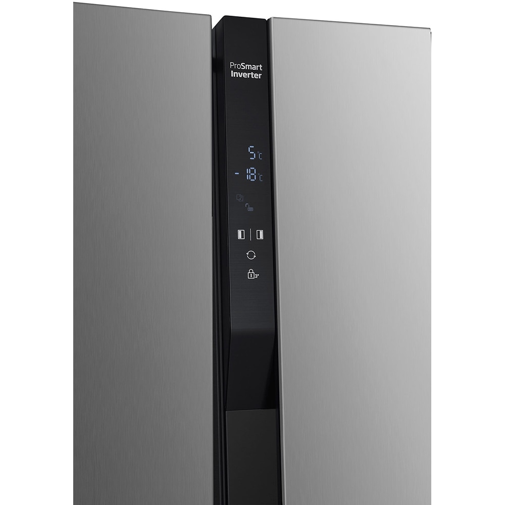 Side by Side BEKO GNO5322XPN, No Frost, 532 l, H 177 cm, Clasa E, inox