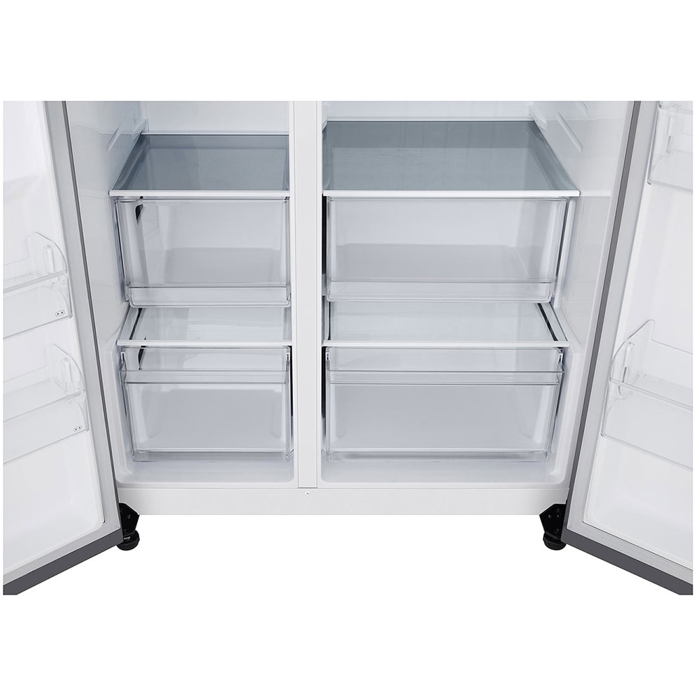 Side by Side LG GSBC40PYPE, No Frost, 664 l, H 179 cm, Clasa E, argintiu