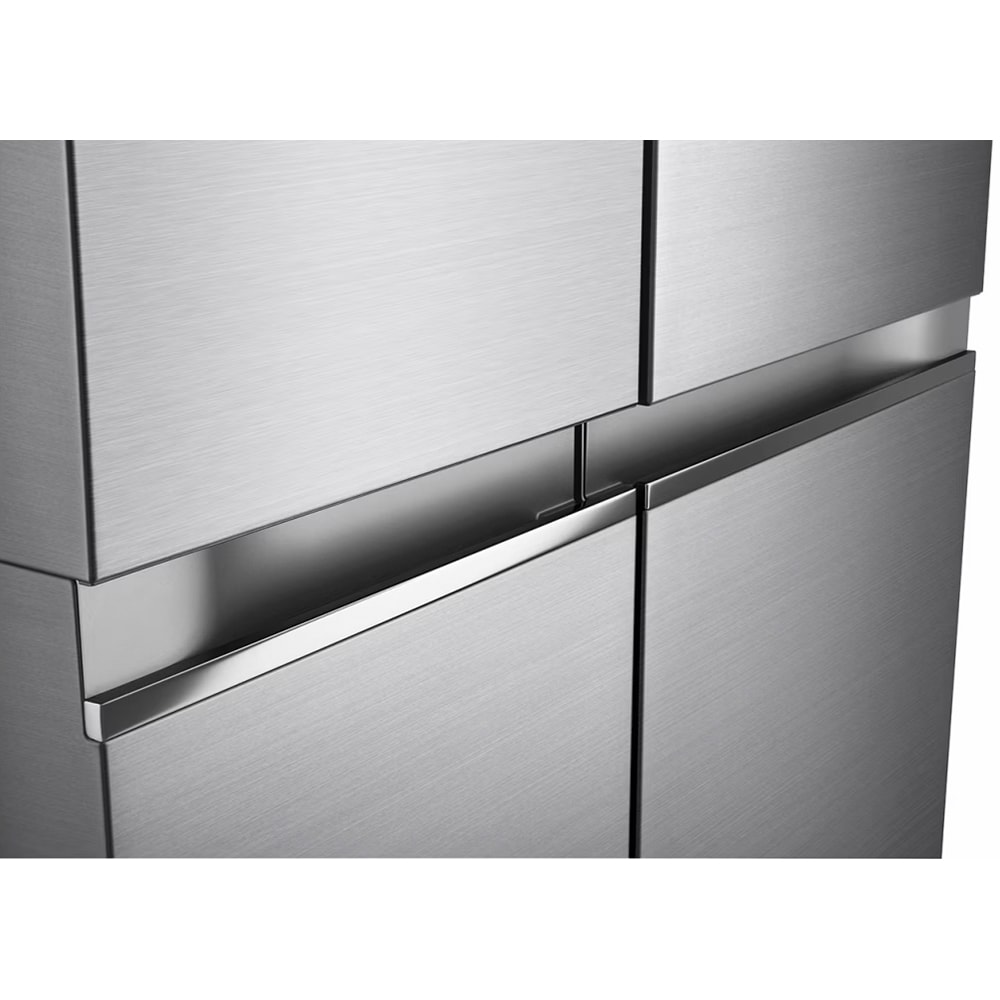 Side by Side LG GSBV70PZTE, No Frost, 655 l, H 179 cm, Clasa E, argintiu