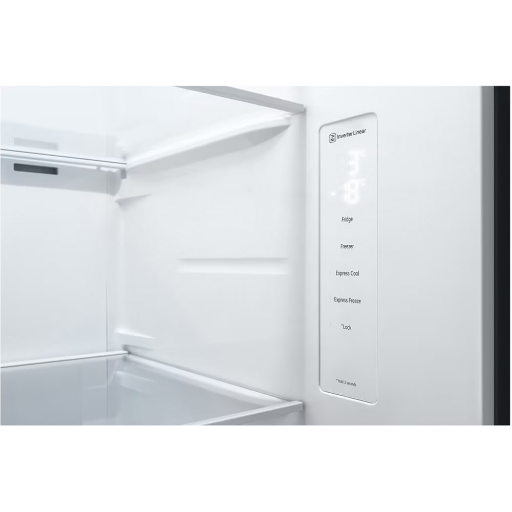 Side by Side LG GSBV70PZTE, No Frost, 655 l, H 179 cm, Clasa E, argintiu