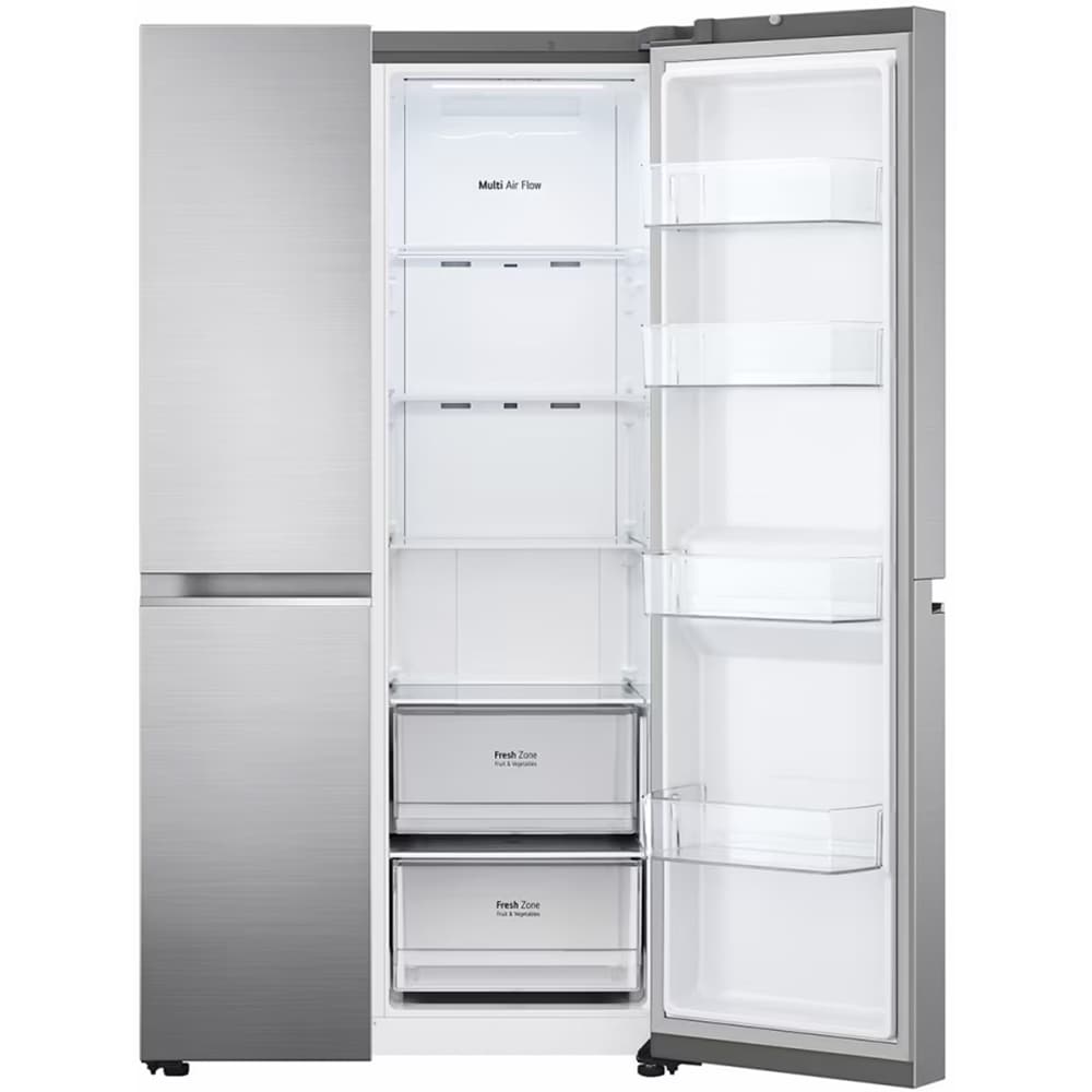 Side by Side LG GSBV70PZTE, No Frost, 655 l, H 179 cm, Clasa E, argintiu