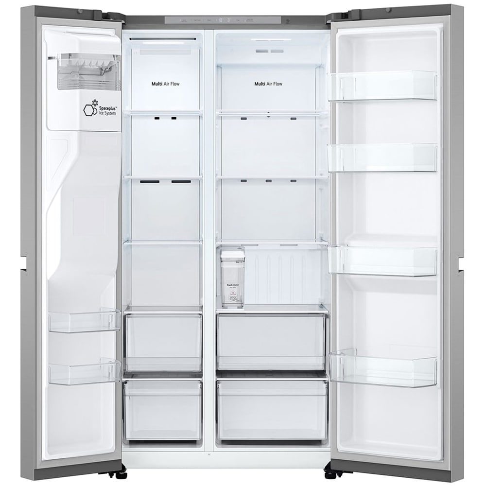 Side by Side LG GSLC41PYPE, No Frost, 641 l, H 179 cm, Clasa E, Dozator apa, argintiu