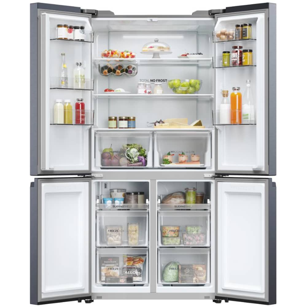 Side by Side HAIER HCR5919ENMB, No Frost, 528 l, H 190 cm, Clasa E, negru