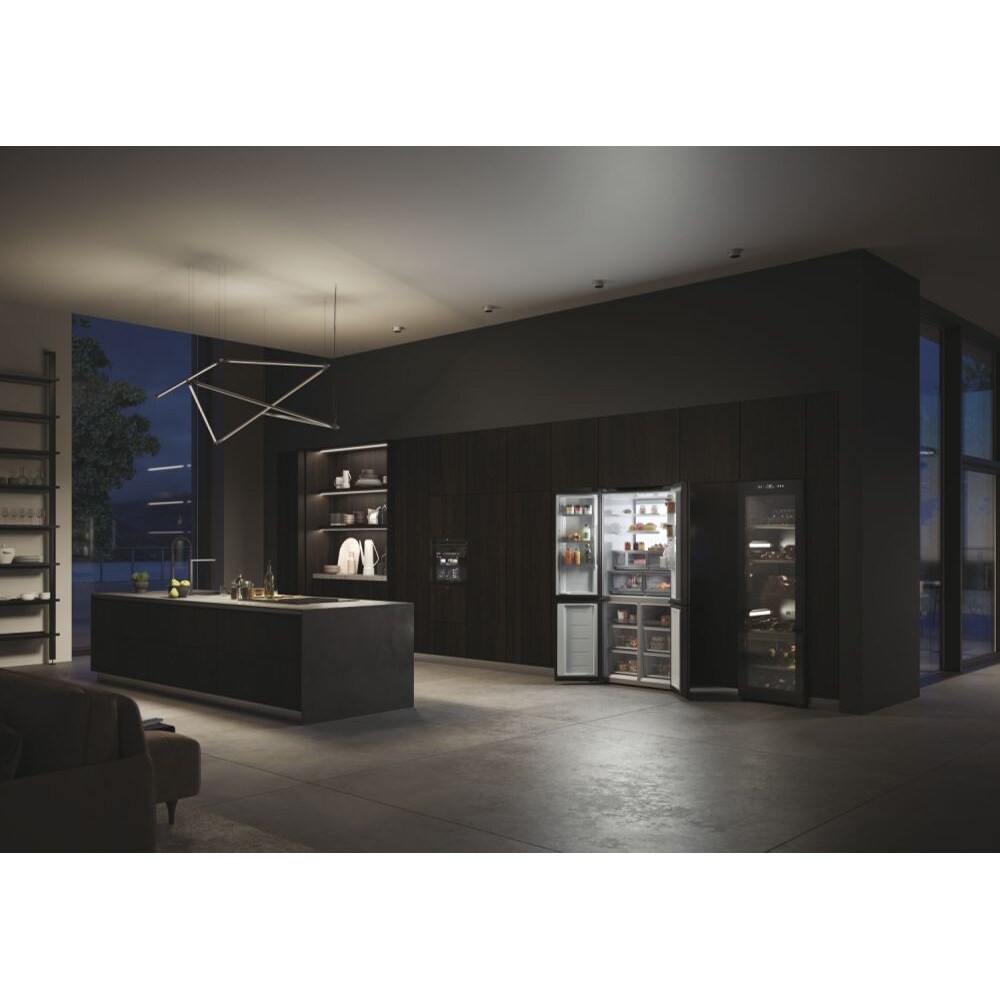 Side By Side HAIER HCW9919FSGB, No Frost, 586 l, H 190 cm, Clasa F, negru