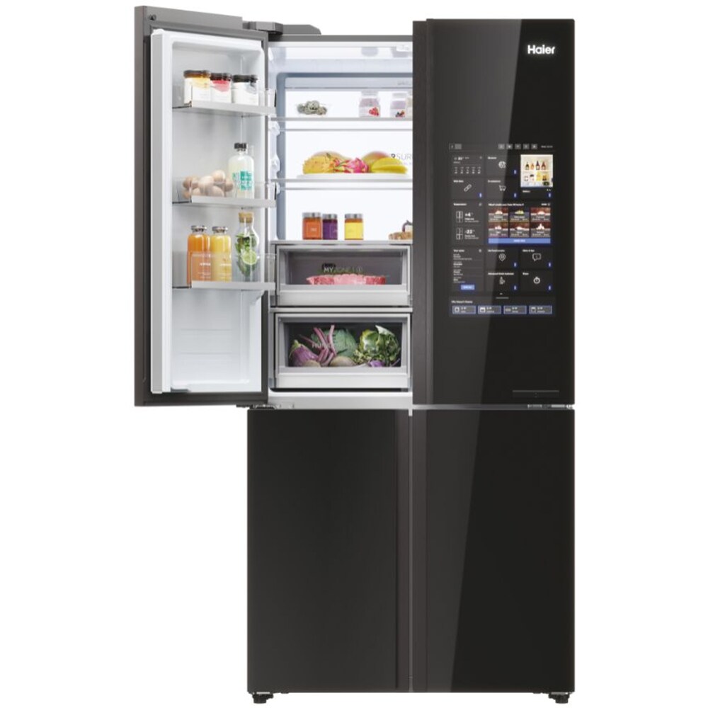 Side By Side HAIER HCW9919FSGB, No Frost, 586 l, H 190 cm, Clasa F, negru