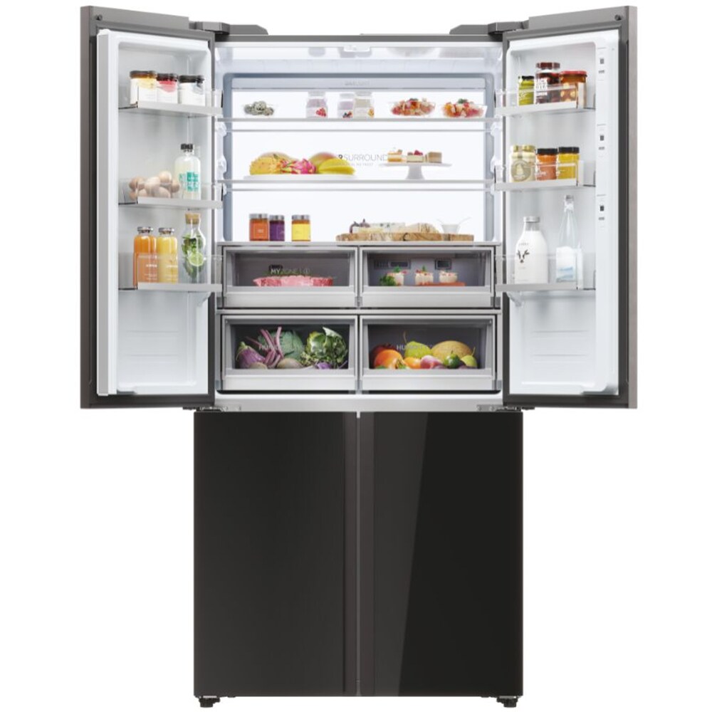 Side By Side HAIER HCW9919FSGB, No Frost, 586 l, H 190 cm, Clasa F, negru