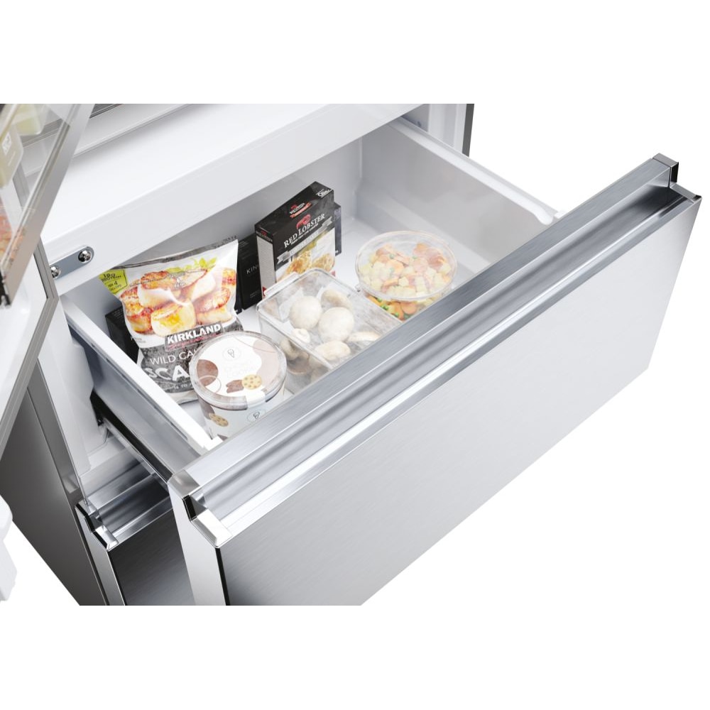 Side by Side HAIER HFR5719EWMG, No Frost, 444 l, H 190 cm, Clasa E, Dozator apa, argintiu