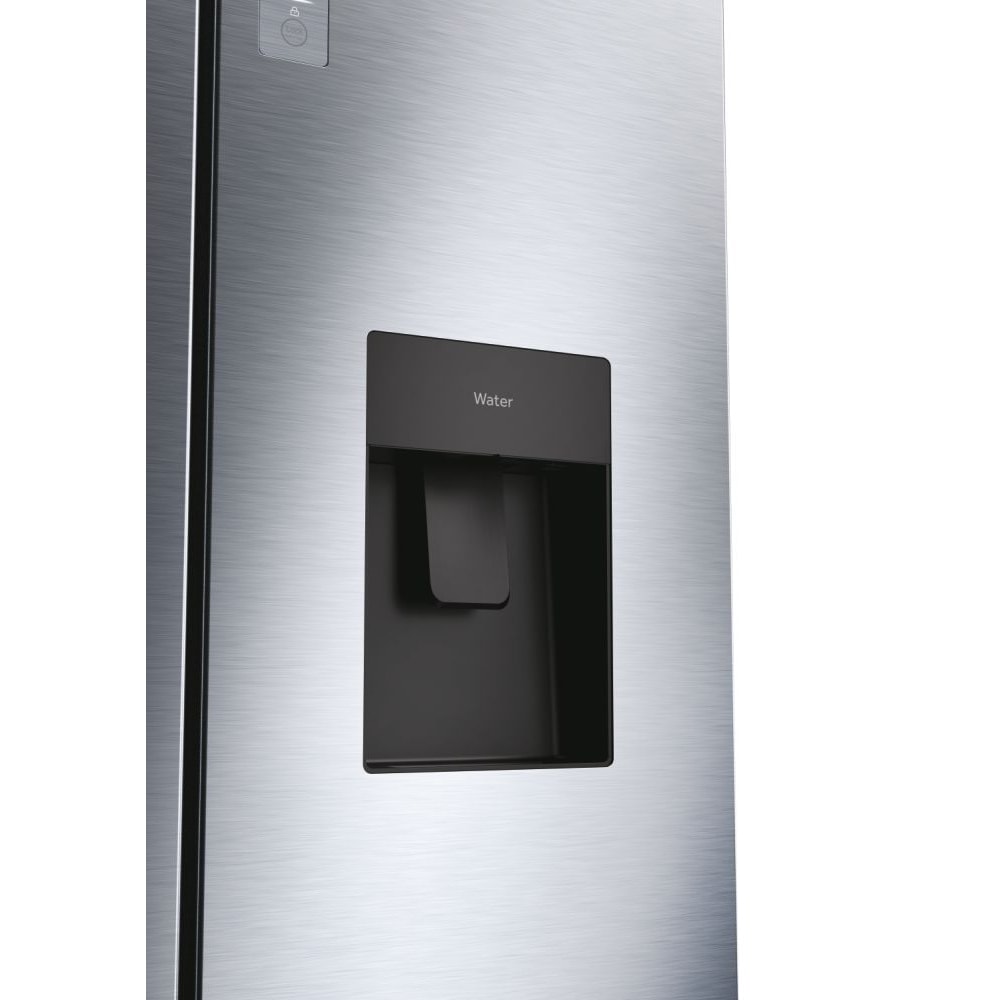 Side by Side HAIER HFR5719EWMG, No Frost, 444 l, H 190 cm, Clasa E, Dozator apa, argintiu