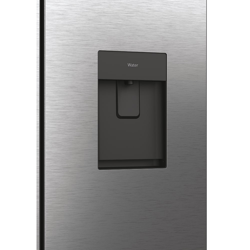 Side by Side HAIER HFW7819EWMP, Total No Frost, 537 l, H 192.5 cm, Clasa E, Dozator apa, Wi-Fi, inox