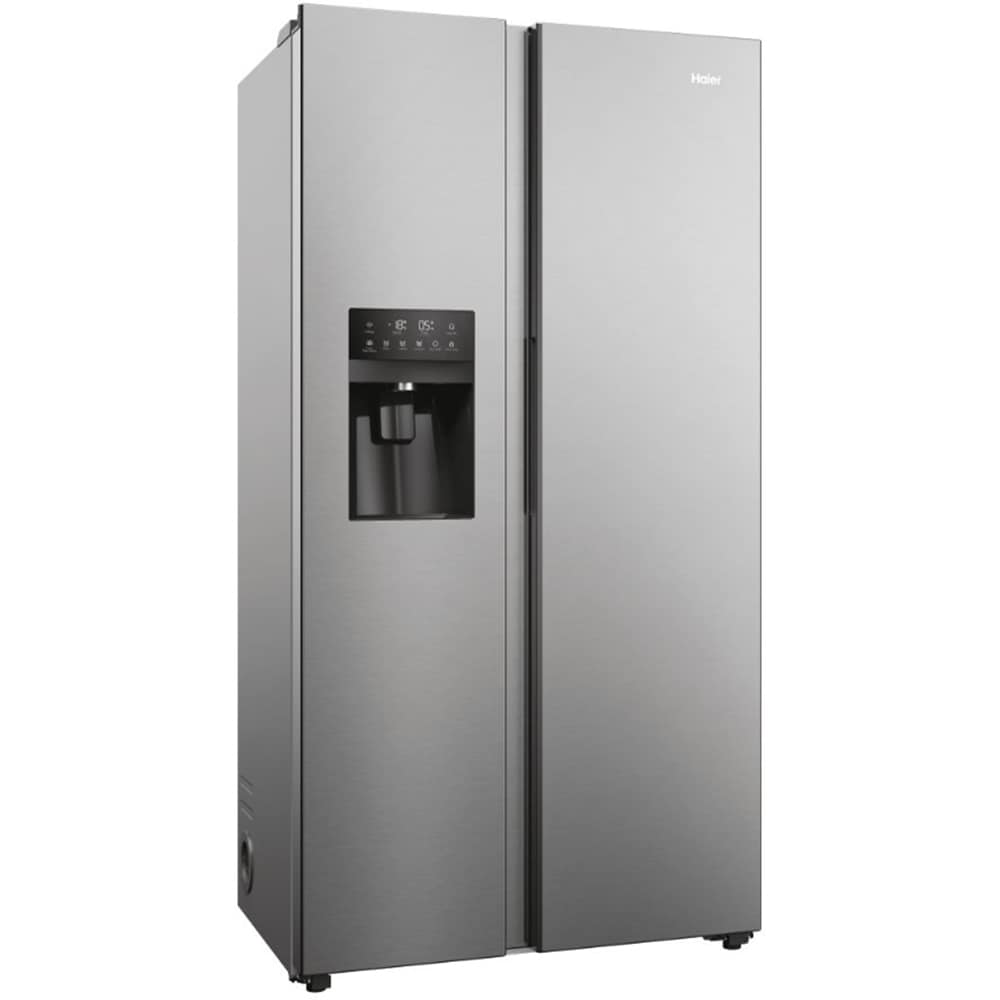 Side By Side HAIER HSR5918DIMP, No Frost, 511 l, H 177 cm, Clasa D, Dozator apa, inox
