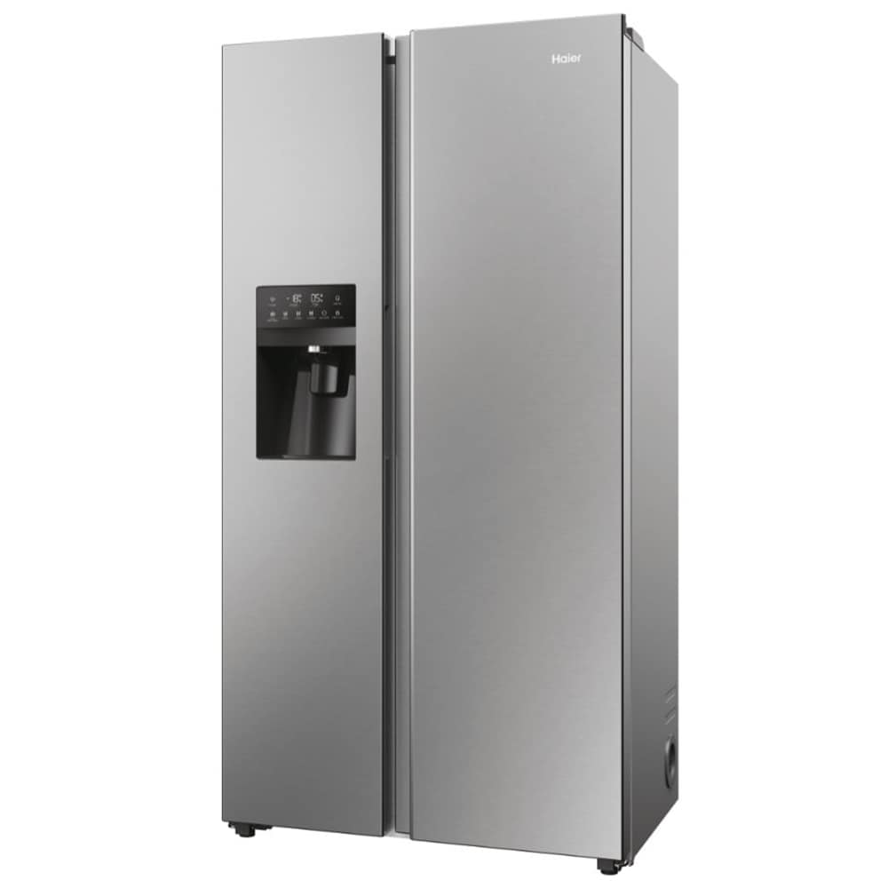 Side By Side HAIER HSR5918DIMP, No Frost, 511 l, H 177 cm, Clasa D, Dozator apa, inox