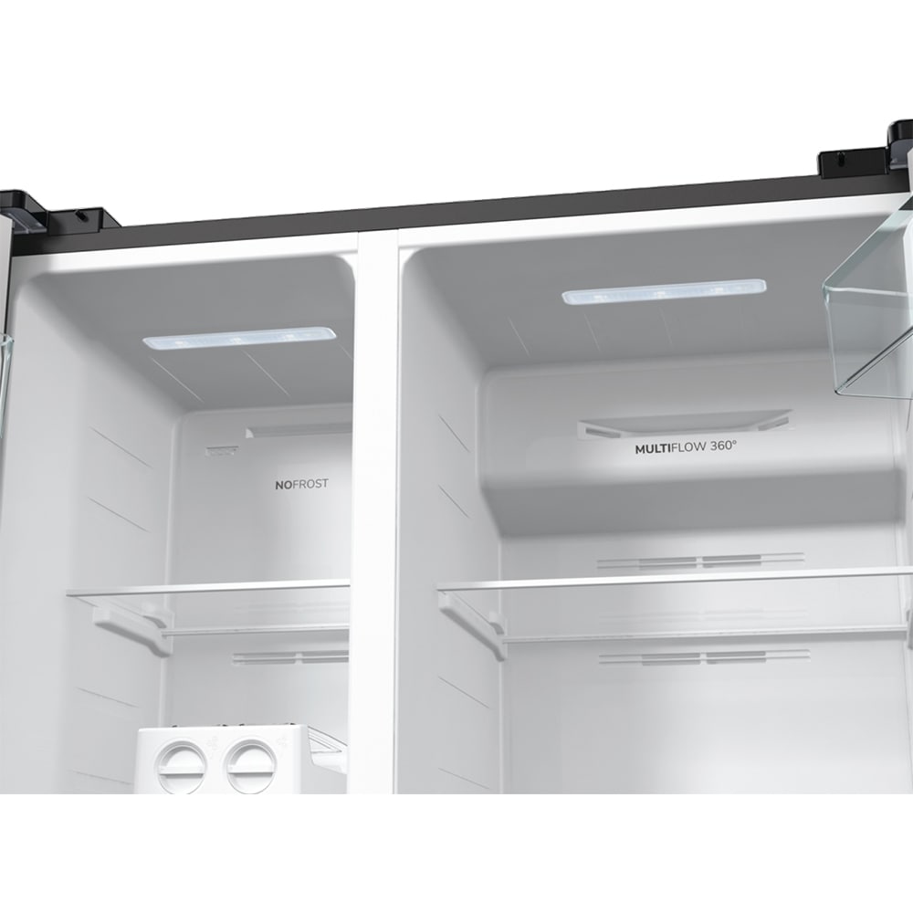 Side by Side GORENJE NRR9185DABXL, No Frost Plus, 550 l, H 178.6 cm, Clasa D, dark inox