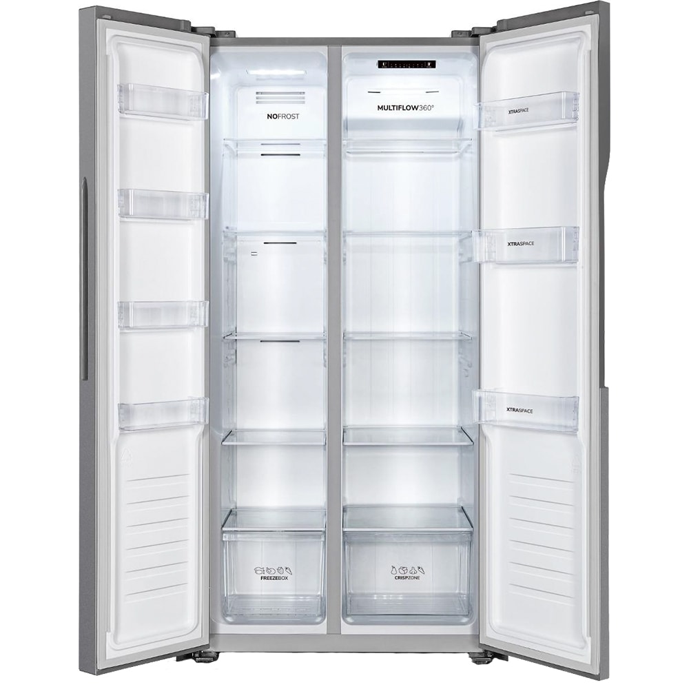 Side by Side GORENJE NRS8181KX, NoFrost Plus, 441 l, H 177.7 cm, Clasa F, argintiu