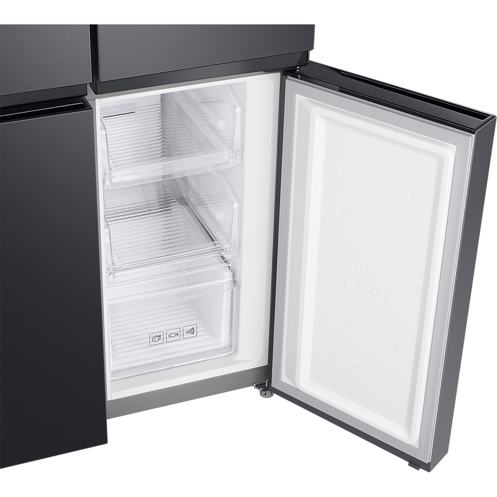 Side by Side SAMSUNG RF48A400EB4/EO, No Frost, 488 l, H 179 cm, Clasa E, negru