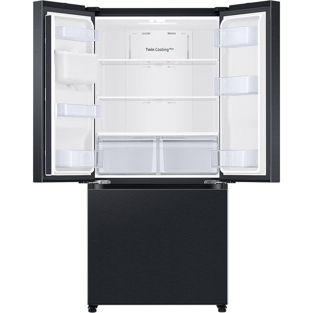 Side by Side SAMSUNG RF50C530EB1/EO, No Frost, 495 l, H 177 cm, Clasa E, Dozator apa, negru