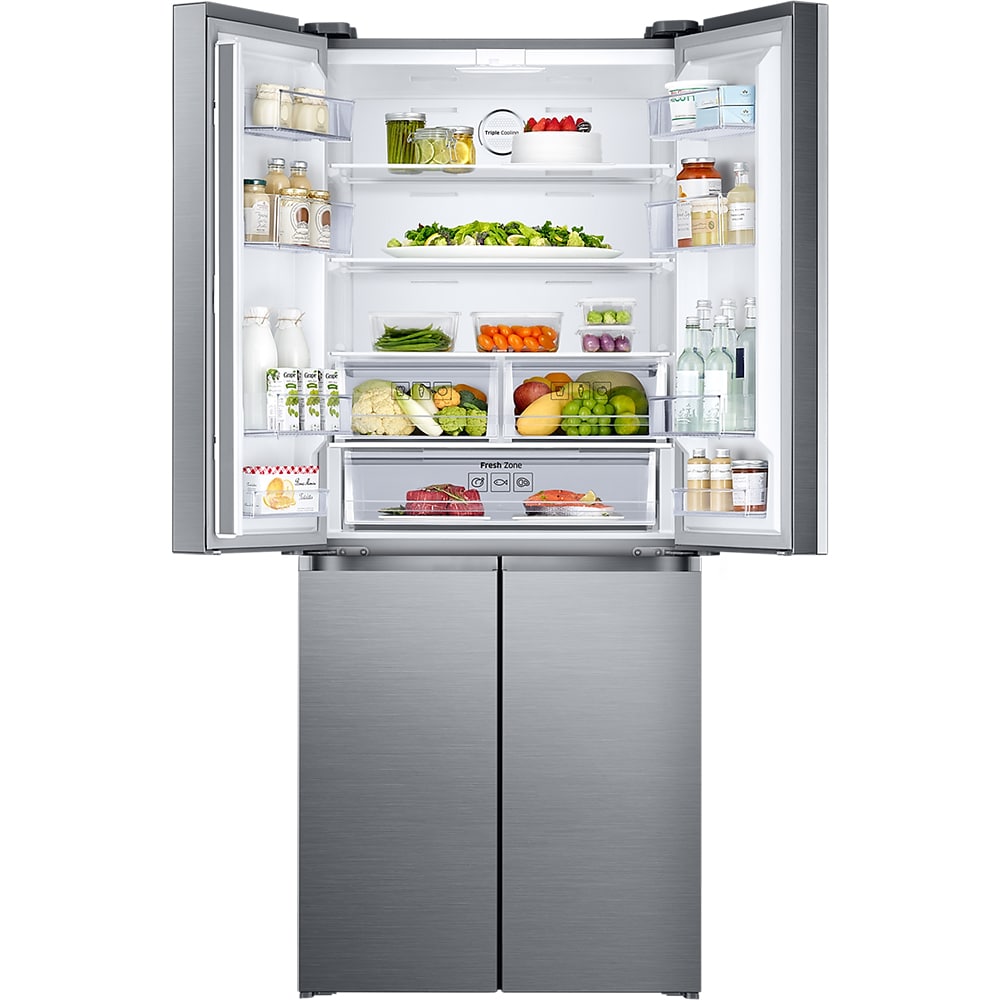 Side by Side SAMSUNG RF50K5920S8/EO, No Frost, Triple Cooling, 535 l, H 192 cm, Clasa F, inox