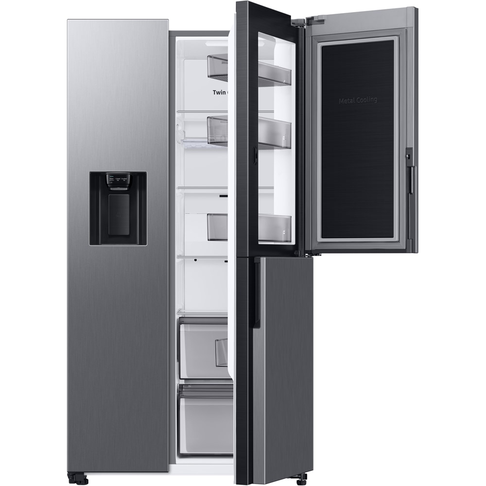 Side by Side SAMSUNG RH68DG853DS9EF, No Frost, 627 l, H 178 cm, Clasa D, Wi-Fi, Dozator apa, inox