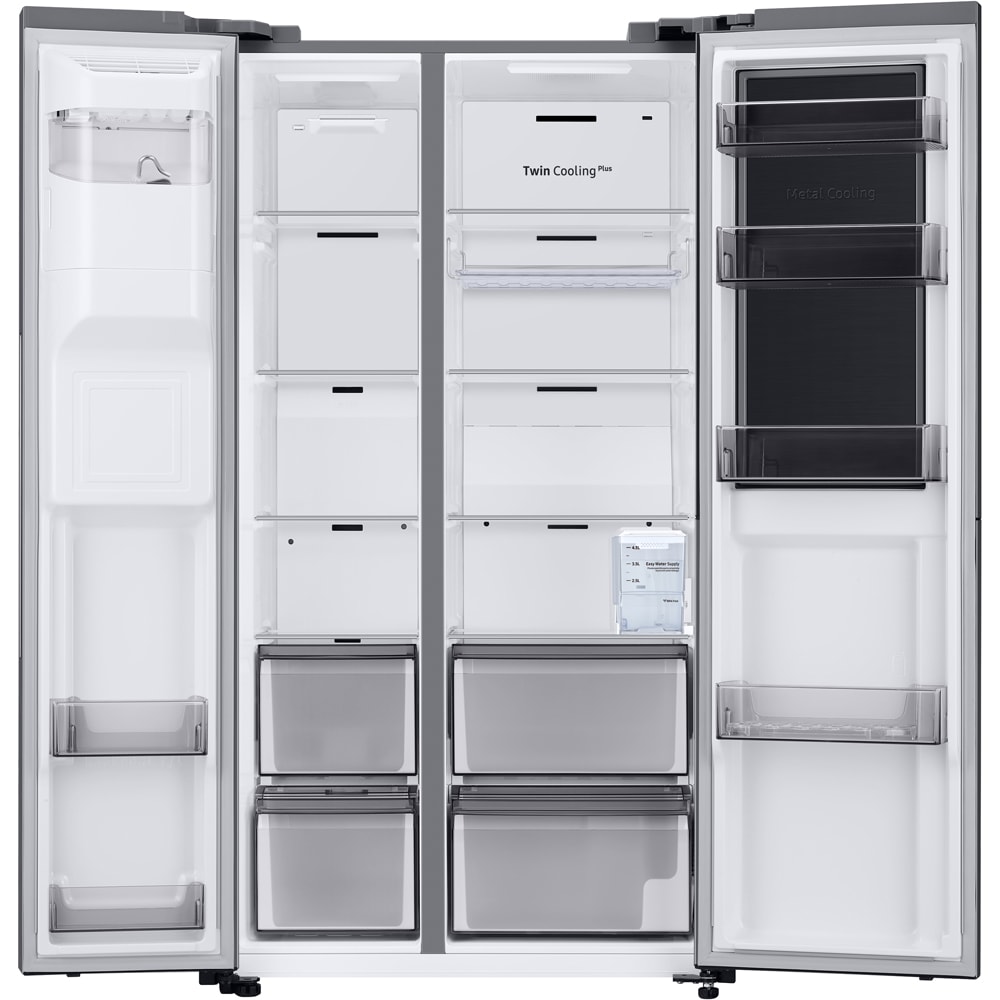 Side by Side SAMSUNG RH68DG853DS9EF, No Frost, 627 l, H 178 cm, Clasa D, Wi-Fi, Dozator apa, inox