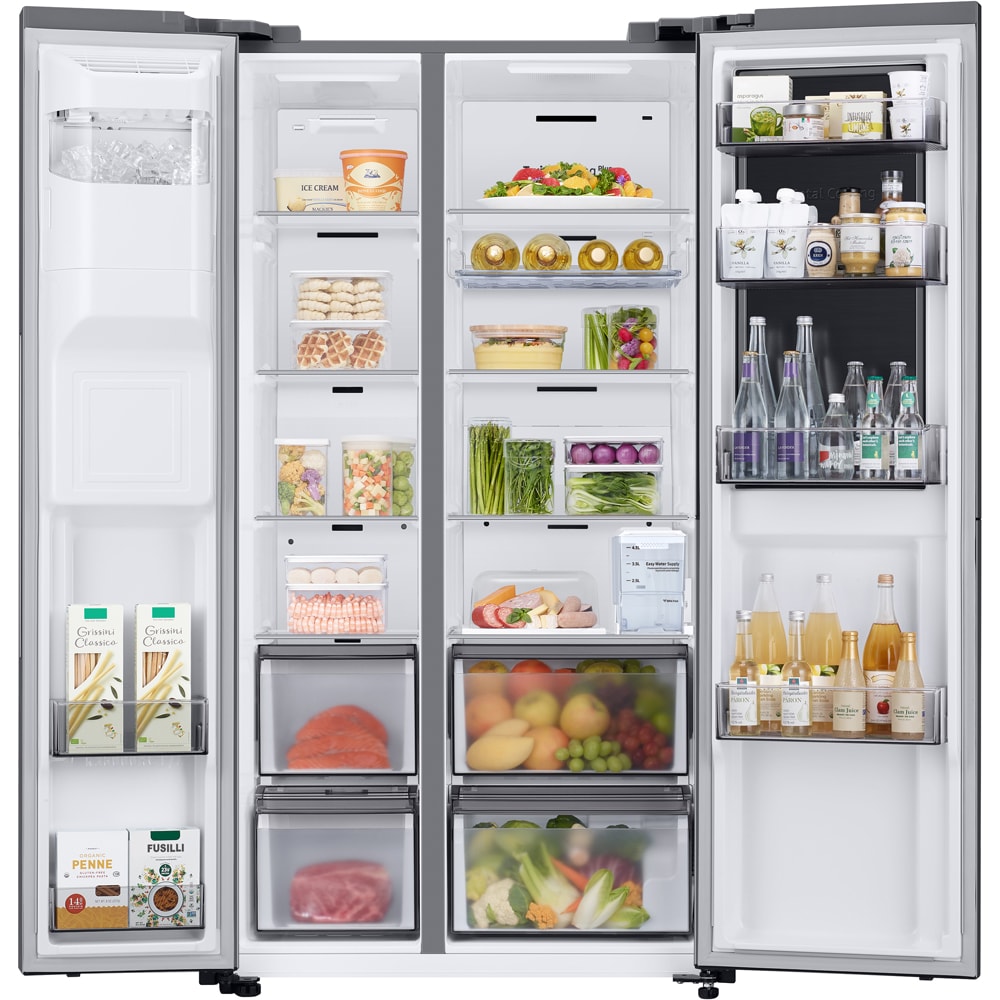 Side by Side SAMSUNG RH68DG853DS9EF, No Frost, 627 l, H 178 cm, Clasa D, Wi-Fi, Dozator apa, inox