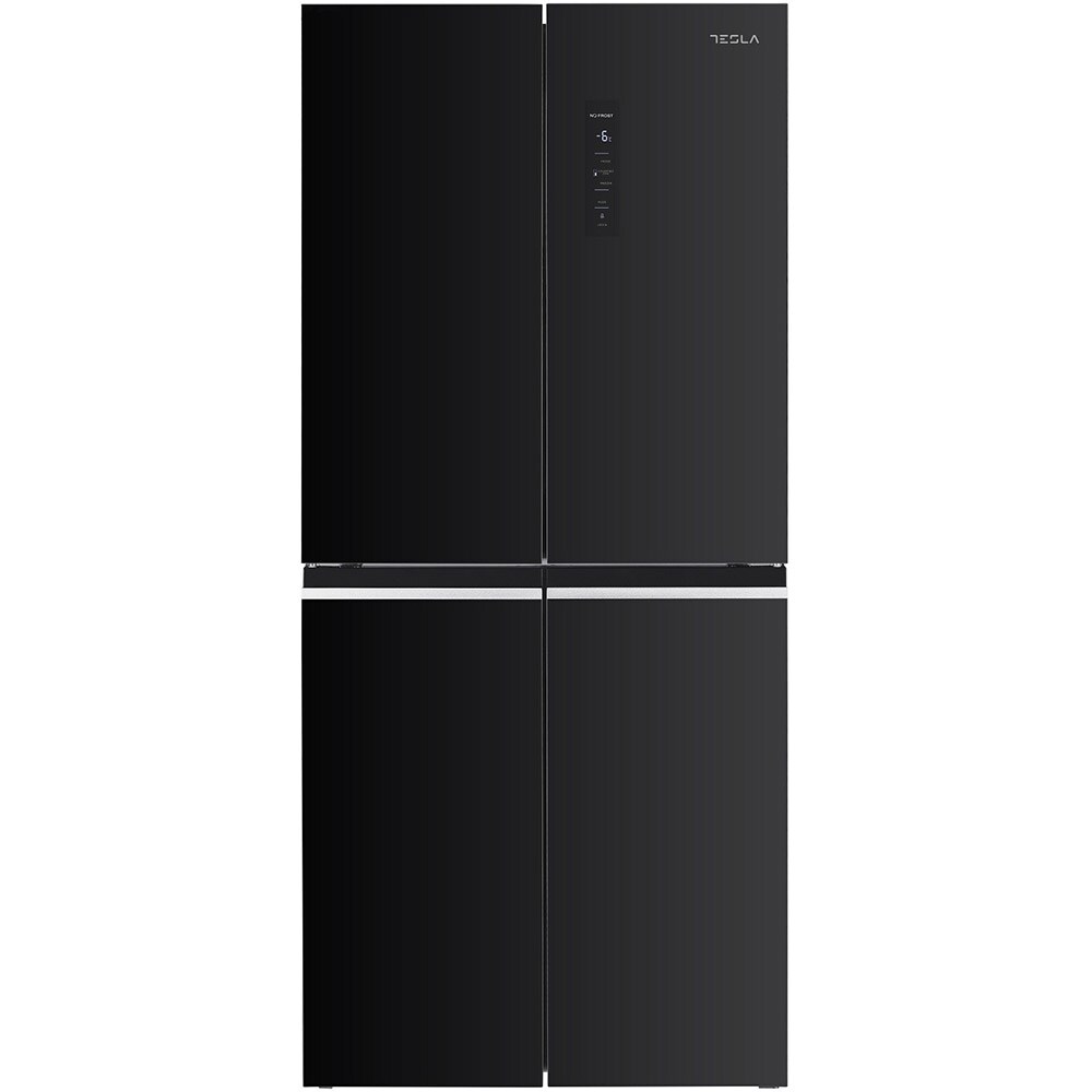 Side by Side TESLA RM4700FHB, Total No frost, 448 l, H 180 cm, Clasa F, negru