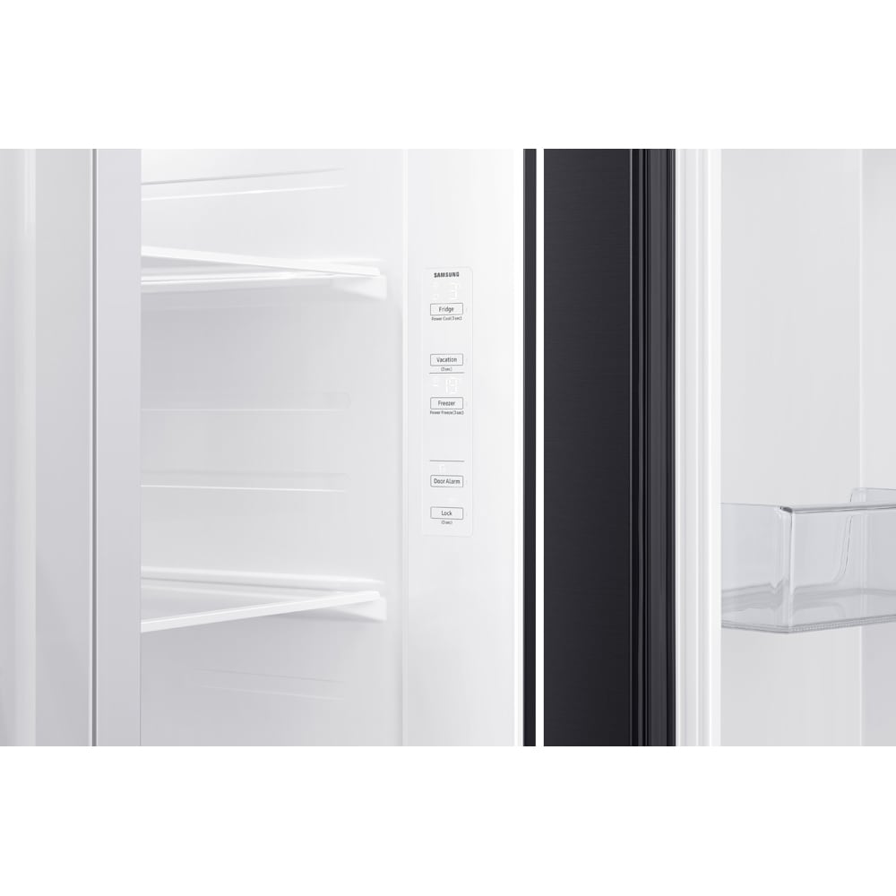 Side by Side SAMSUNG RS62DG5003B1EO, No Frost, 655 l, H 178 cm, Clasa E, Wi-Fi, dark inox