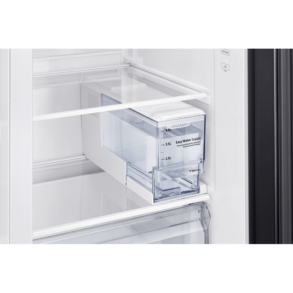 Side by Side SAMSUNG RS64DG5303B1EO, No Frost, 635 l, H 178  cm, Clasa E, Wi-Fi, Dozator apa, dark inox