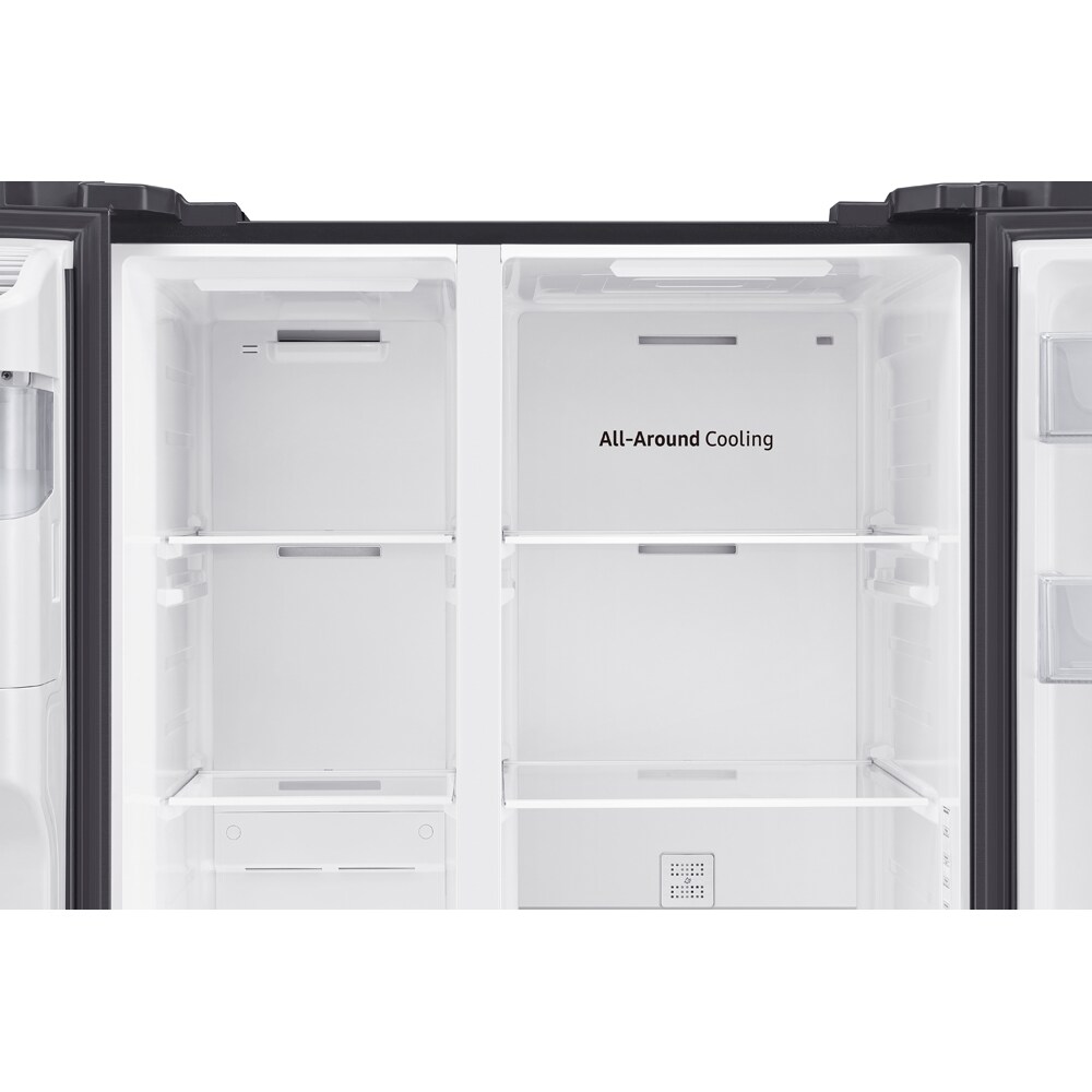 Side by Side SAMSUNG RS64DG5303B1EO, No Frost, 635 l, H 178  cm, Clasa E, Wi-Fi, Dozator apa, dark inox