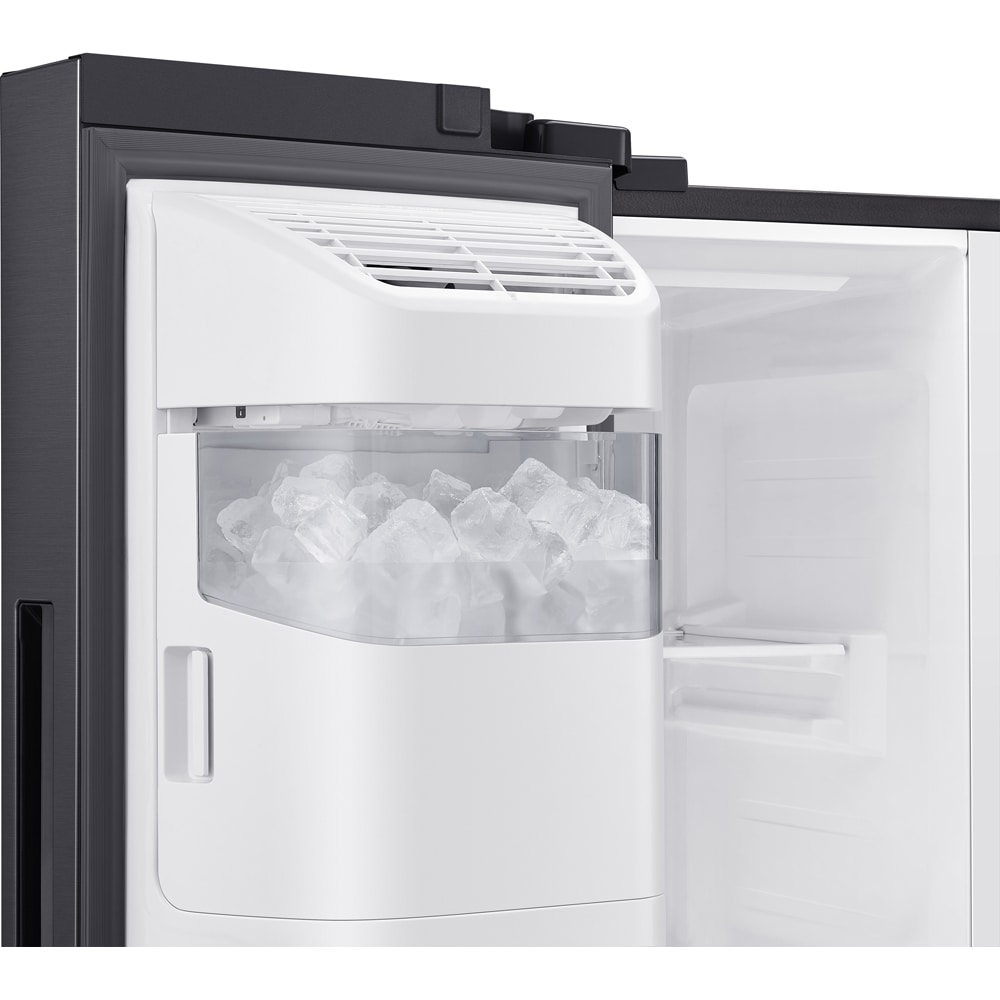 Side by Side SAMSUNG RS64DG5303B1EO, No Frost, 635 l, H 178  cm, Clasa E, Wi-Fi, Dozator apa, dark inox