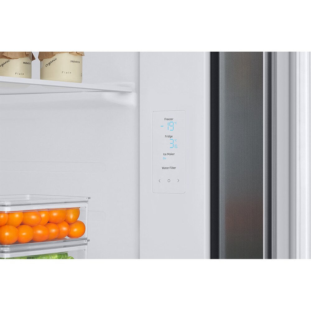 Side by Side SAMSUNG RS67A8510S9/EF, No Frost, 634 l, H 178 cm, Clasa F, Dozator apa, argintiu