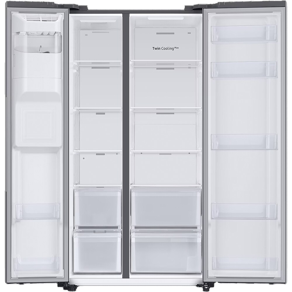 Side by side SAMSUNG RS67A8810S9/EF, No Frost, 634 l, H 178 cm, Clasa F, Dozator apa, Twin Cooling Plus, inox