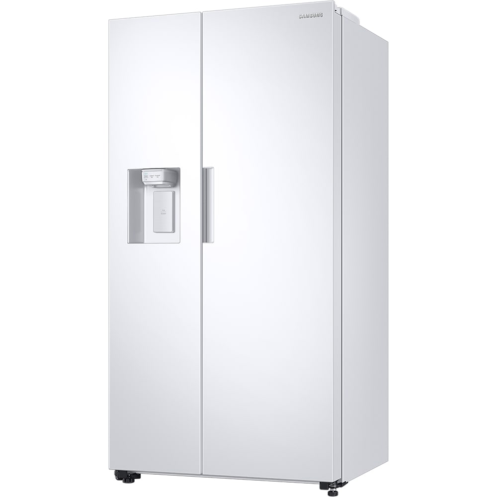 Side by Side SAMSUNG RS67A8810WW/EF, No Frost, 634 l, H 178 cm, Clasa F, dozator apa, Twin Cooling Plus, alb