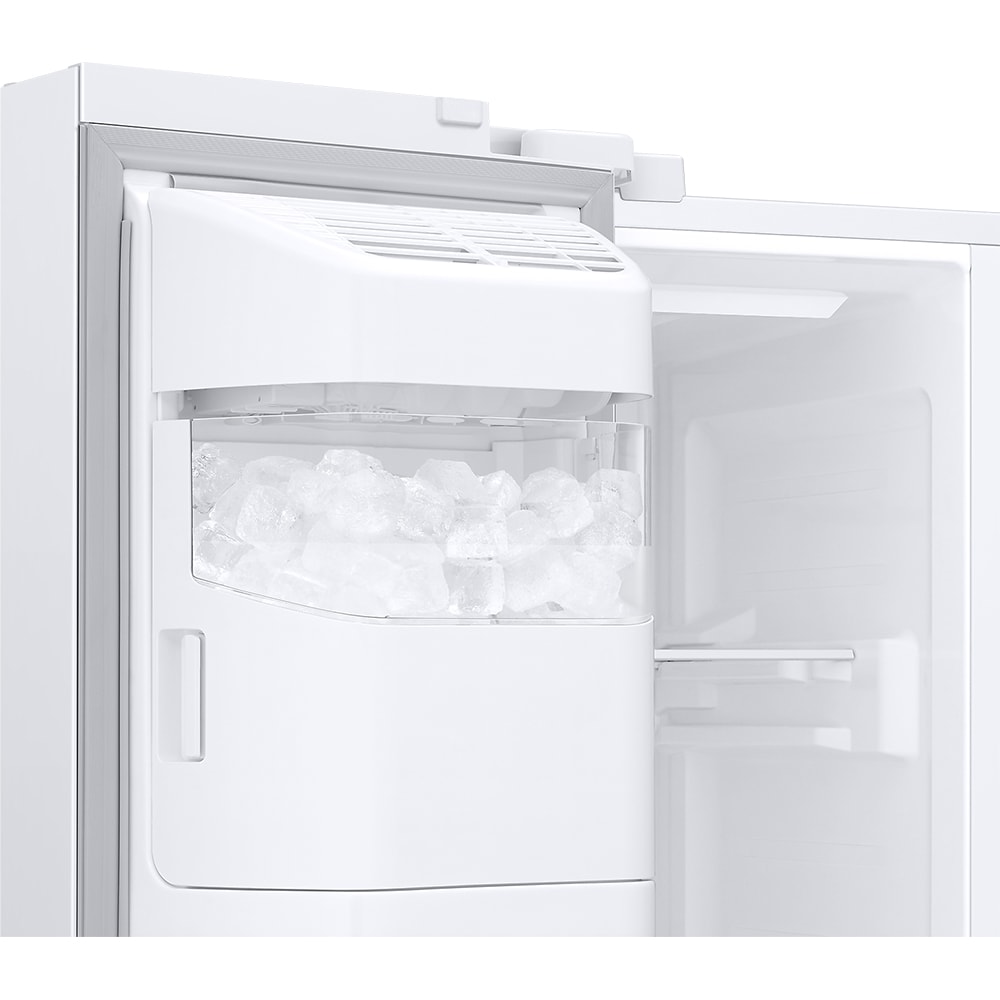 Side by Side SAMSUNG RS67A8810WW/EF, No Frost, 634 l, H 178 cm, Clasa F, dozator apa, Twin Cooling Plus, alb