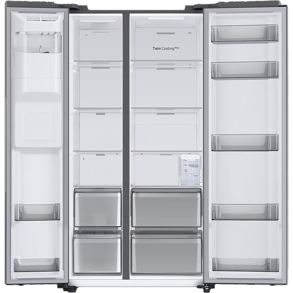 Side by Side SAMSUNG RS68A8520S9/EF, No Frost, 634 l, H 178 cm, Clasa F, Dozator apa, inox