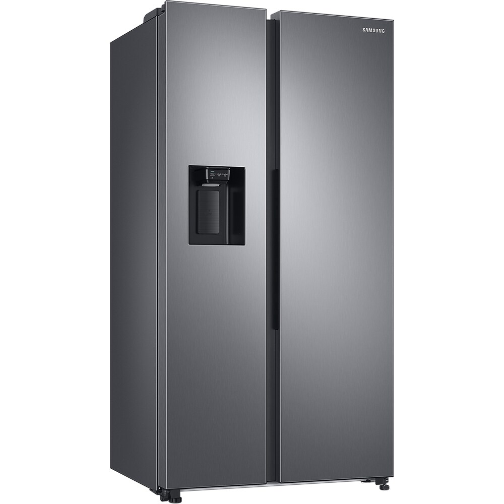 Side by Side SAMSUNG RS68CG853ES9, No Frost, 634 l, H 178 cm, Clasa E, Dozator apa, Twin Cooling Plus, argintiu
