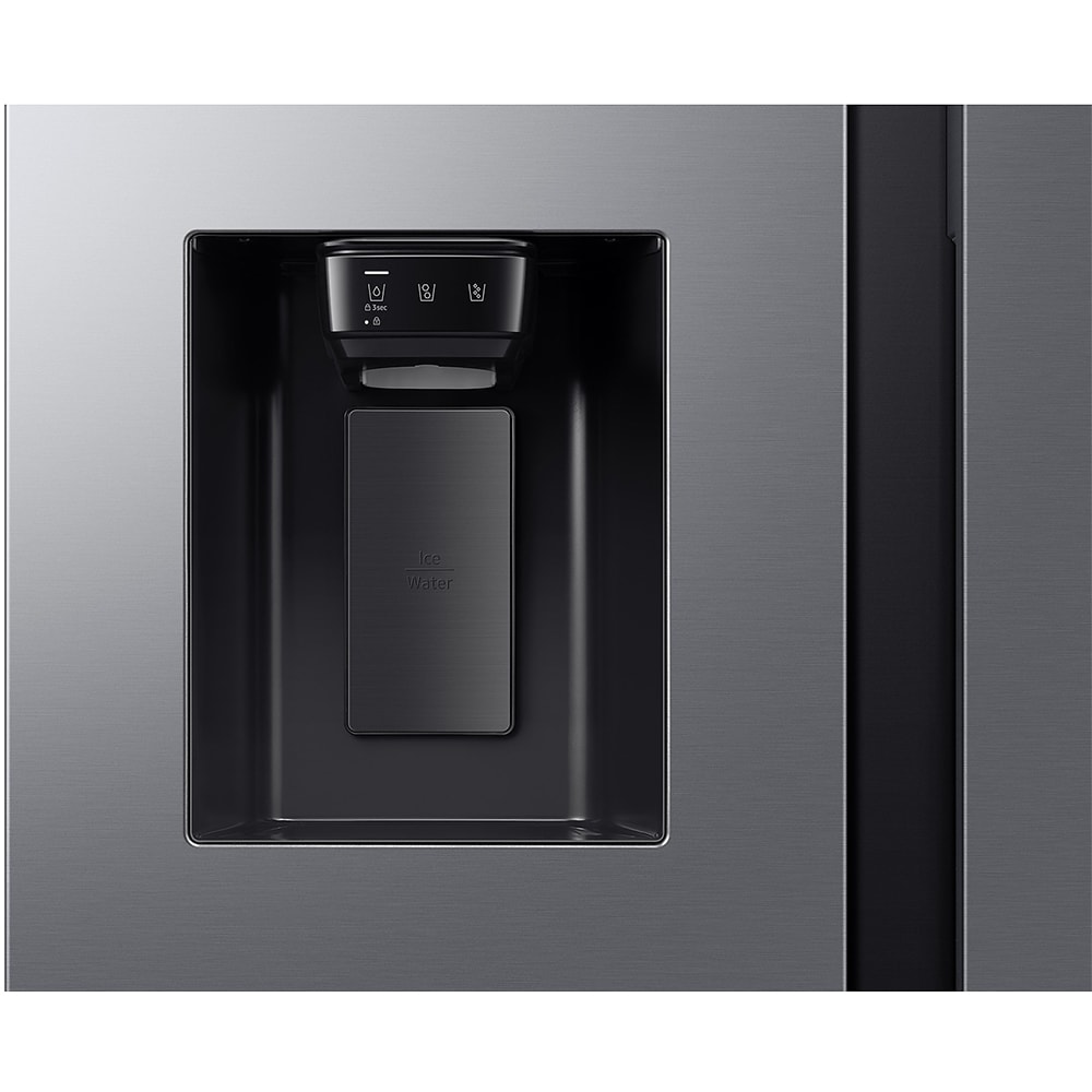 Side by Side SAMSUNG RS70F64KETEO, No Frost, AI Energy, 640 l, H 178.4 cm, Clasa E, Dozator apa, inox